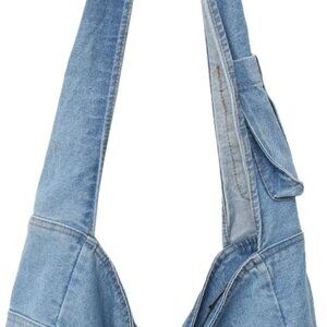 Denim Hobo Bags for Women Retro Jean Shoulder Bag Casual Jean Tote Handbags Vint